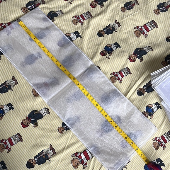 Organza decorative bow material / 52” x 9” - Picture 7 of 7